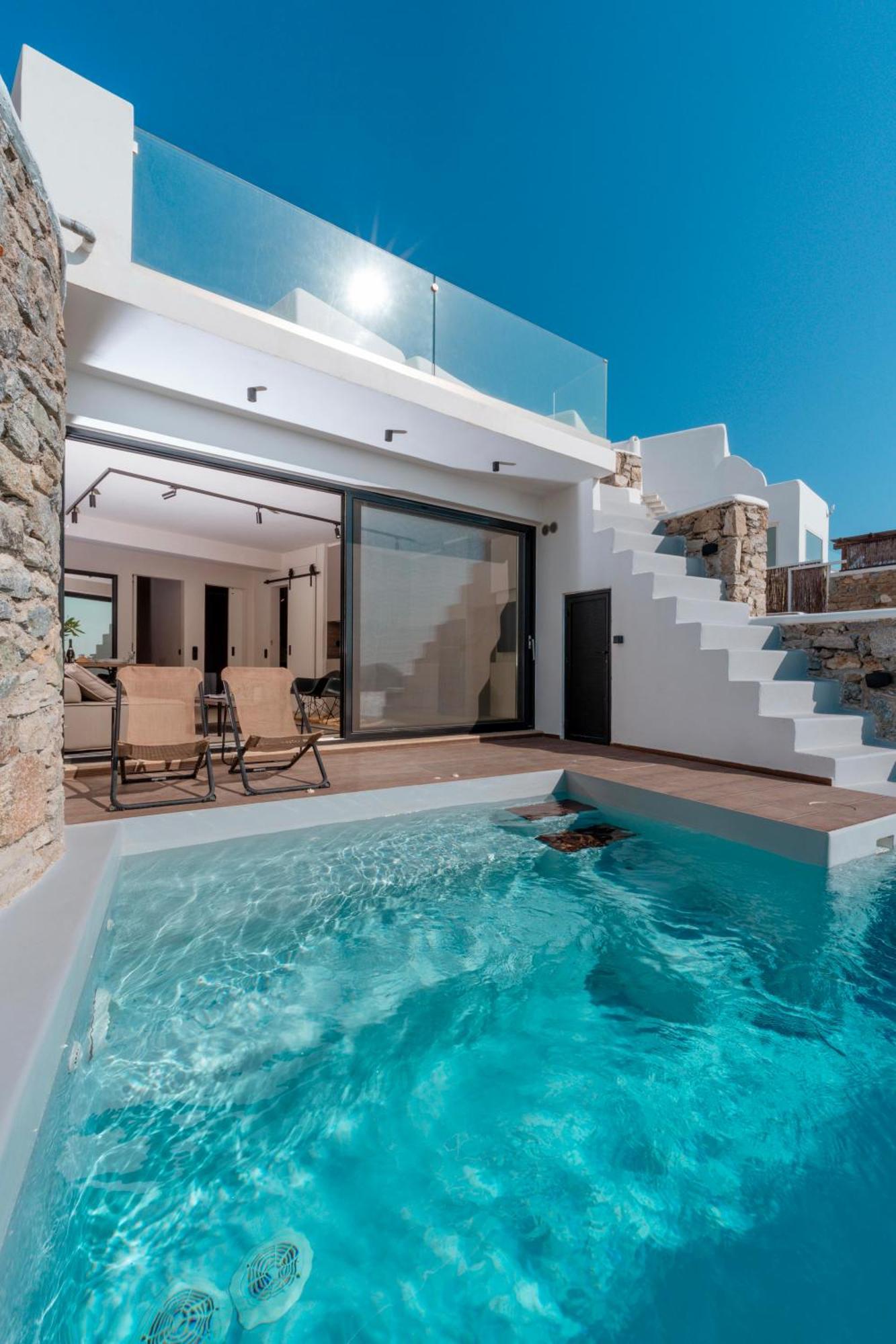 Luxury House With Private Pool At Elia Beach Mykonos Town Dış mekan fotoğraf