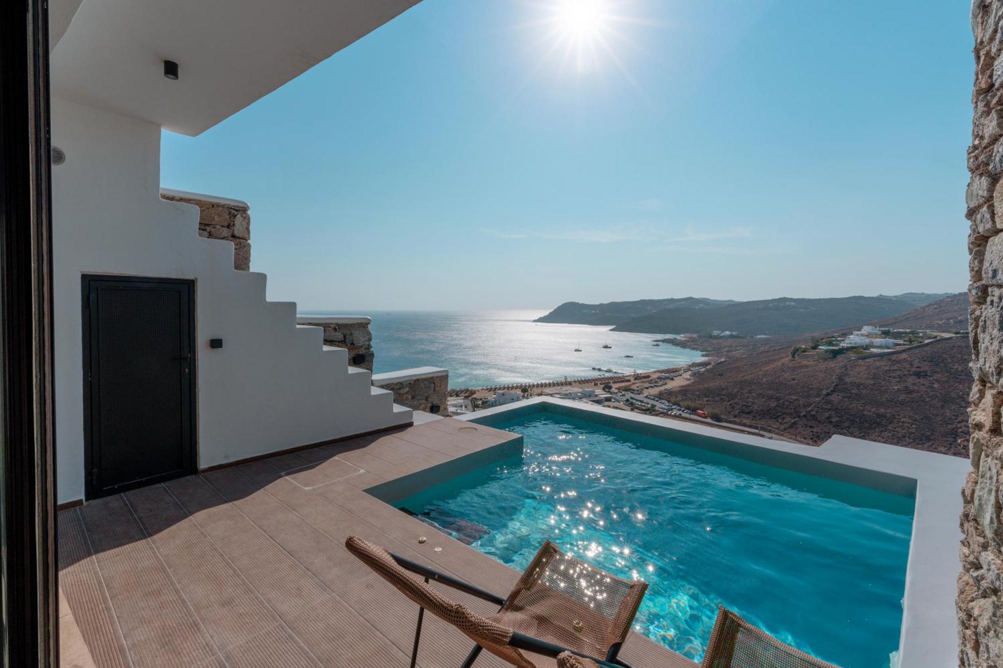 Luxury House With Private Pool At Elia Beach Mykonos Town Dış mekan fotoğraf