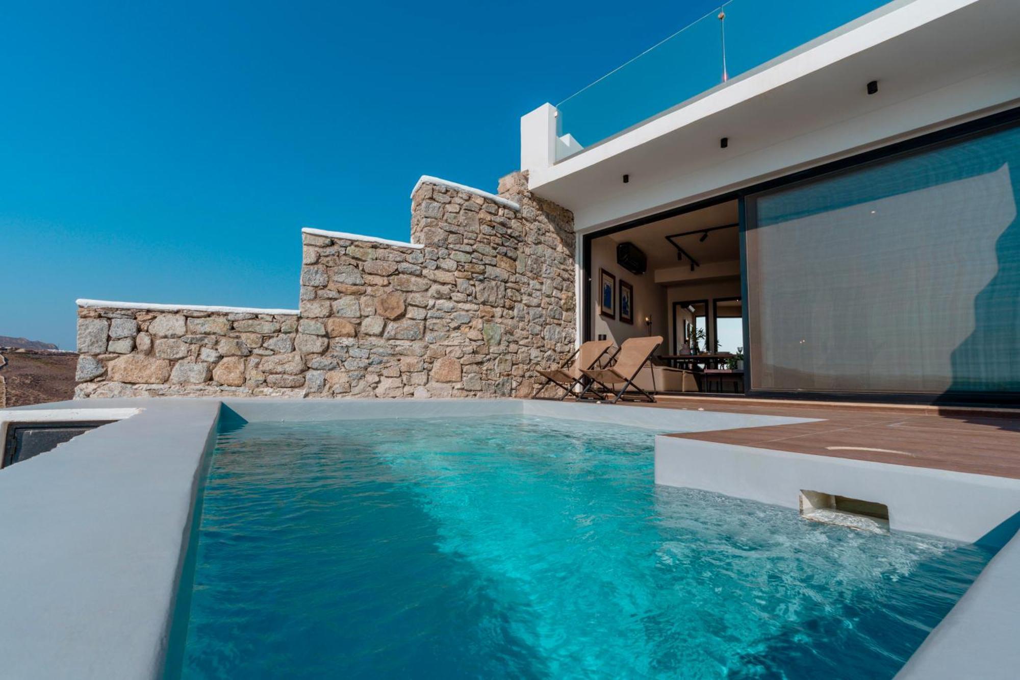 Luxury House With Private Pool At Elia Beach Mykonos Town Dış mekan fotoğraf