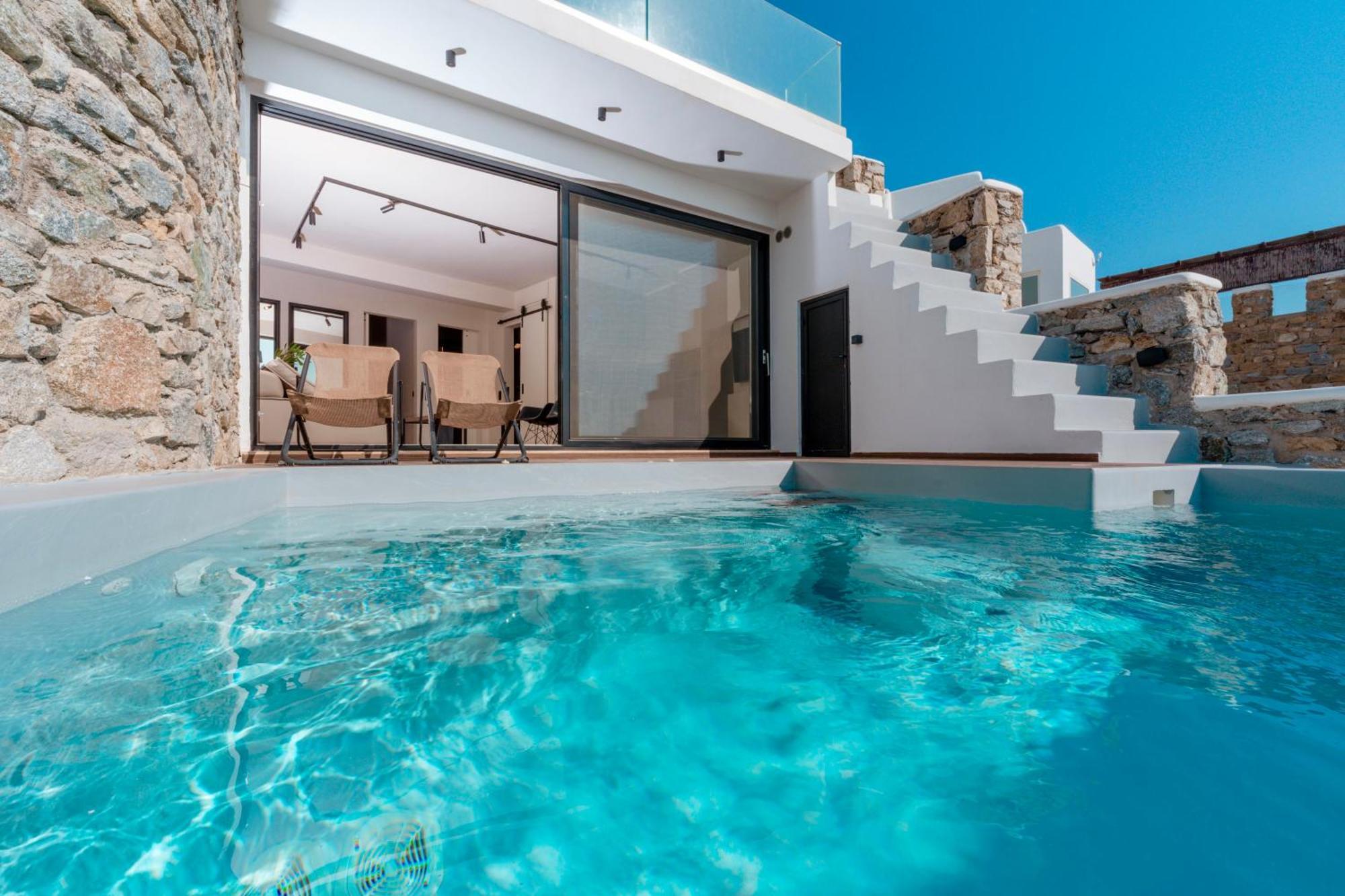 Luxury House With Private Pool At Elia Beach Mykonos Town Dış mekan fotoğraf